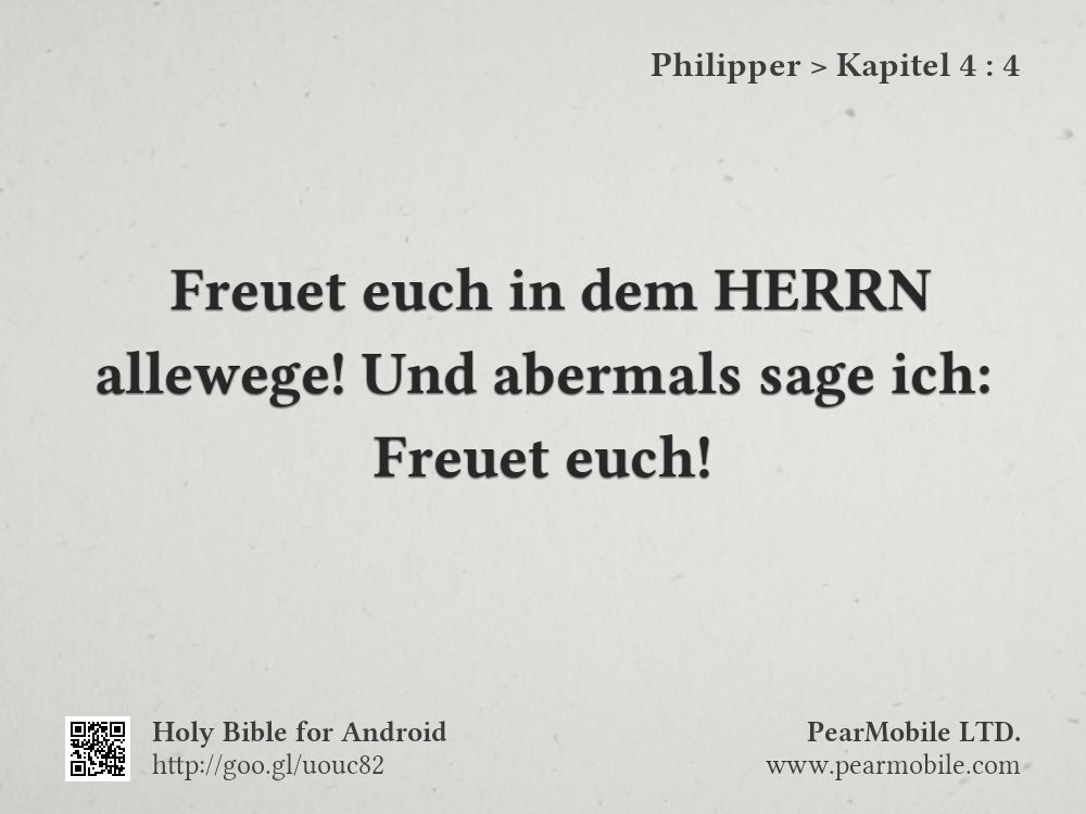 Philipper, Kapitel 4:4